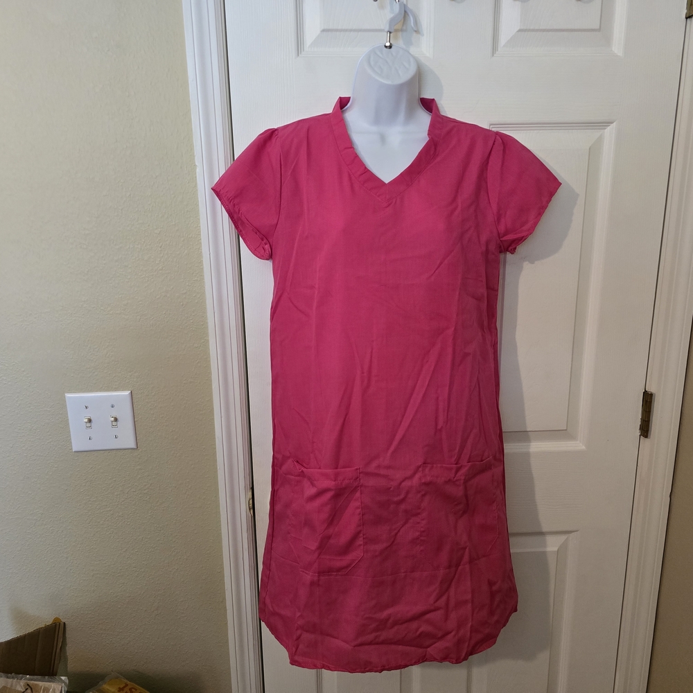 Source Unknown Pink Raglan Midi Dress